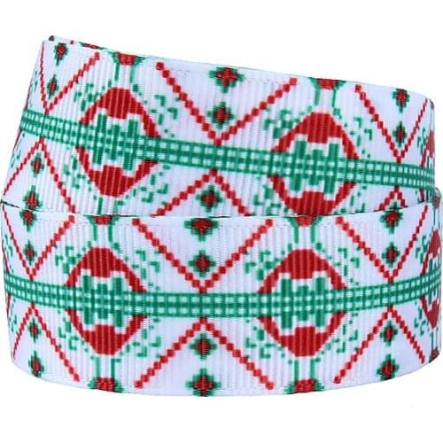 1-1/2'' Christmas grosgrain ribbon with beautiful design