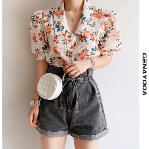 Блузки с коротким рукавом Genayooa China At AliExpress