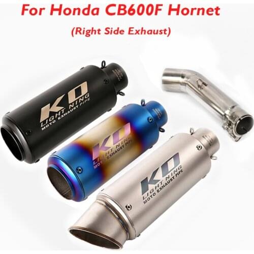 For Honda CB600F Hornet Motorcycle Exhaust Muffler Escape Middle Link Tube Connect Pipe Slip on Exhaust System