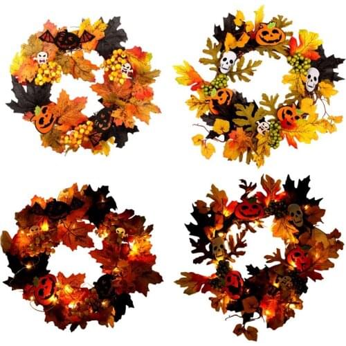 Artificial Pumpkins Maple Leaf Table Christmas Home Decor DIY House Prop Autumn Fall Harvest Thanksgiving Halloween Decor