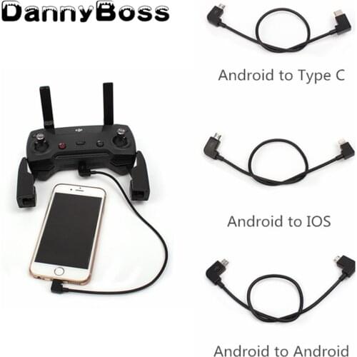 Data Cable For DJI Spark/MAVIC Pro/Air 1Mavic 2 /Mini Control Micro USB to Lighting/Type C/Micro line for IPhone /Pad For xiaomi