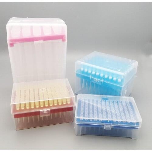 Laboratory 10ul to 10ml PP Pipettor Tips with Filter Cores Equipped with Pipette Tips Box,Microbiological Test Pipette Noozle