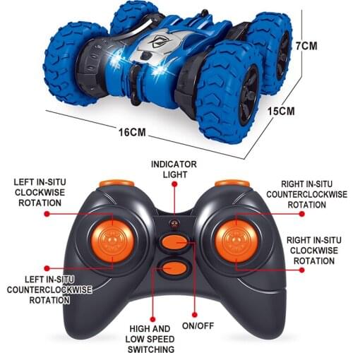 2.4G Remote Control Car Drift Deformation Buggy Roll Car RC Stunt Car 360 Degree Rotating Double Sided Flip Vehicle Models Toys