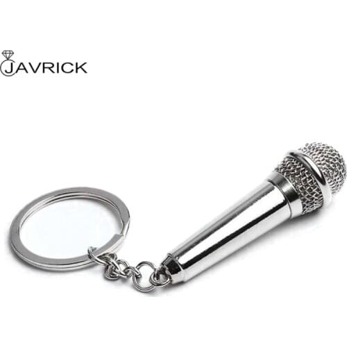 Microphone Singer Rapper Music Lover Rock N Roll BFF Best Friends Bag Charm Pendant Keychain Music Jewelry Gifts