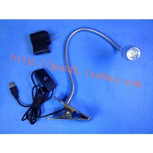 3W Table Night Reading Studying Flexible Led Light Clamp Type 220V