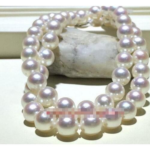 New LONG AAAAA 35"12-13mm round REAL natural south sea WHITE pearl necklace plated Clasp earring set
