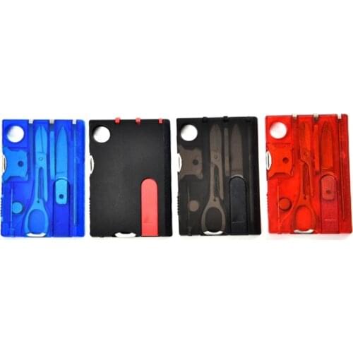 12 in 1 Portable Credit Card Multitool Multifunction Outdoor Pocket Camping Hiking Equipment Survival Wallet Tool Gear