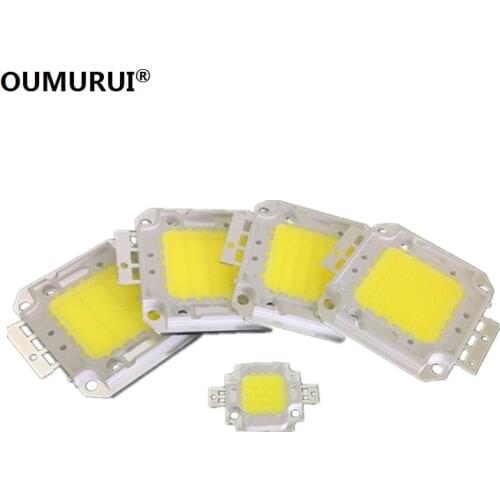 LED COB CHIP 10W/20W/30W/50W/100W LED Floodlight High Power Lamp Warm 3000K/White 6000K Genesis 30MIL Chips Free shipping 10PCS