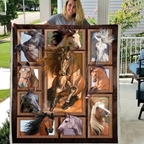 To my son daughter birthday Lovely Animal Pattern Custom Fleece Photo Blanket Fan Gift