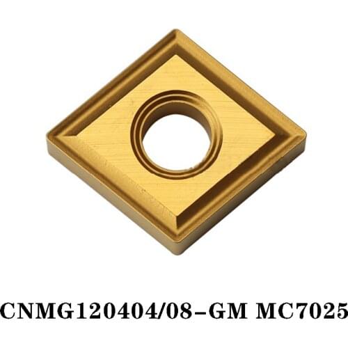 100% Original CNMG CNMG120404-GM MC7025 CNMG120408-GM 10pcs CNC lathe Insertion Carbide Insert Imported From Japan Efficient GM