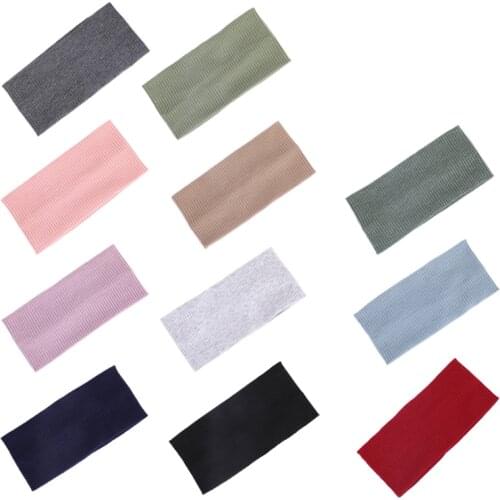 U7EF Unisex Thick Non-Slip Wide Elastic Headbands, Elastic Grip Exercise Hair and Sweatbands for Yoga Fitness Running