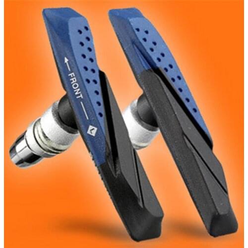 1 Pair Bike V Brake Pads Mountain Road Bicycle Cycling Braking V-Brake Holder Shoes Rubber Pads Blocks Cycling Accessories Parts