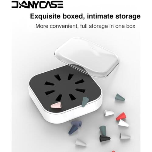 8pcs Protective Case For Apple Pencil 1st 2nd Gen Replacement Silicone Tip Case Nib Protective Cover For Apple Pencil 2 Case