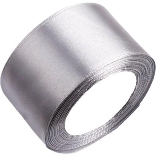 1 Roll 25 Yards 50mm Silk Satin Ribbon Sash Gift Bow Craft Wedding Party Christmas Supplies Event Anniversary Banquet Decoration