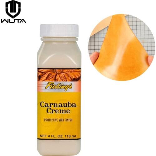 118ml American Import Carnauba Creme Protective Wax Finish Vegetable Tanned Leather Coating High Gloss DIY Leather Finish Agent
