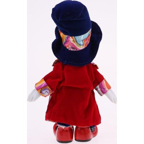 18cm Funny Clown Porcelain Joker Doll Halloween Decoration Ornaments Home Table Desk Top Decor