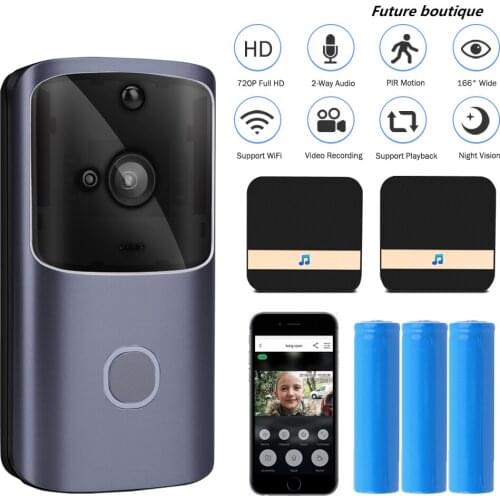 2021 Doorbell Smart Home Wireless Phone Door Bell Camera Security Video Intercom 720P HD IR Night Vision For Apartments