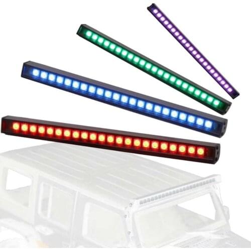 22 Colorful LED Light Bar Flashing Bright Light Strobe For 1/10 1/8 Universal RC Drift HSP TAMIYA CC01 4WD Axial SCX10 Car Truck