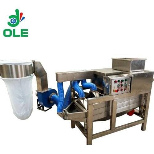400kg/H Cacao Beans Shelling Machine Sheller Cacao Screening Machine