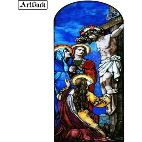 5d Diy Diamond Painting Jesus Crucifixion Square Diamond Embroidery Religious Leader Diamond Mosaic Sticker Decoration