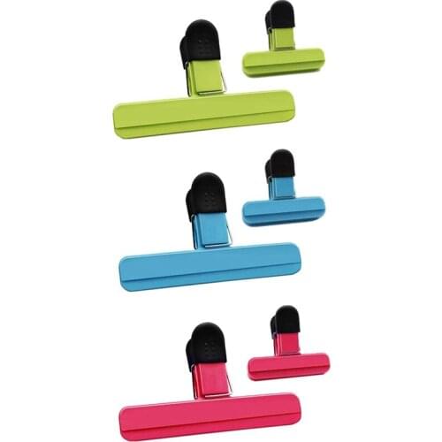 Promotion! Large Chip Bag Clips Food Clips Plastic Heavy Duty Air Tight Seal Grip Assorted Colors For Coffee Potato And Food Bag