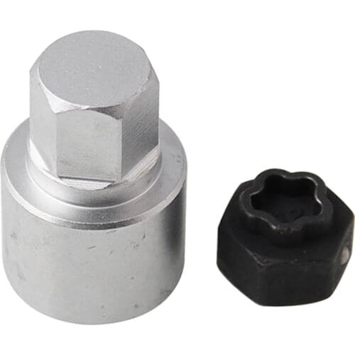 Car Locking Wheel Bolt Nut Screw Remover Key Socket Tool with Adapter for BMW 3 6