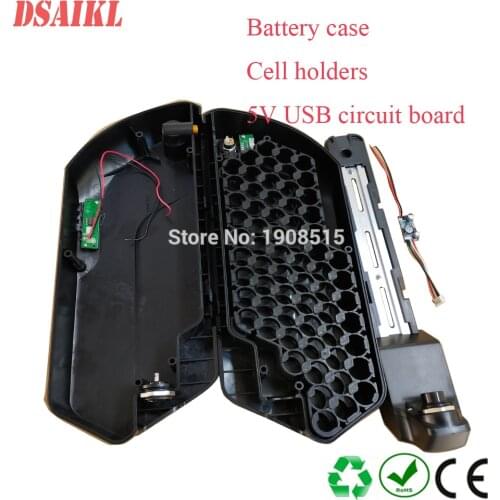 24V 36V 48V 52V down tube tiger shark ebike battery case with 29.4V 42V 54.6V 58.8V charger