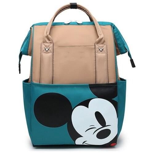 Disney women men travel bag backpack cartoon Mickey mouse diaper bag backpack handbag girl boy schoolbag