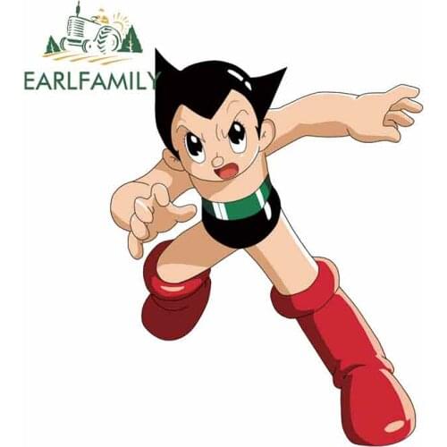 EARLFAMILY 13cm x 10.3cm For Astroboy Car Accessories Stickers Waterproof Decal Car Door Protector Refrigerator Decoration