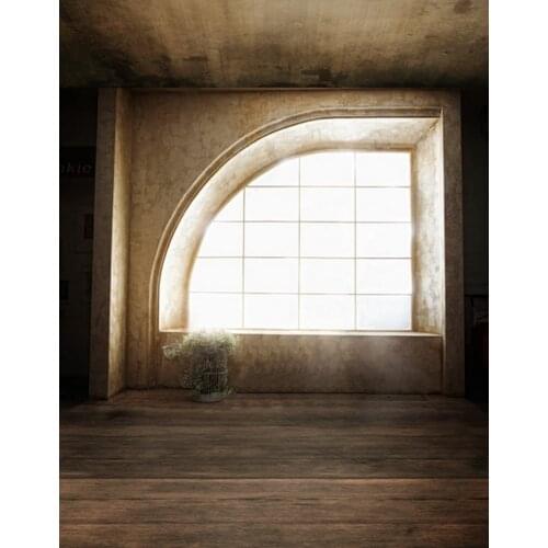 5x7ft Wooden Floor Window Photography Backdrops Photo Props Studio Background