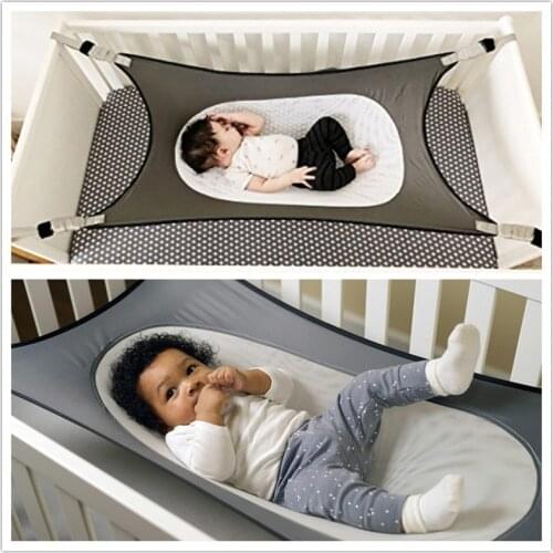 Newborn Baby Hammock Safe Detachable Kids Sleeping Bed Infant Bebe Cot Crib Swing Elastic Hammock Adjustable Net Portable