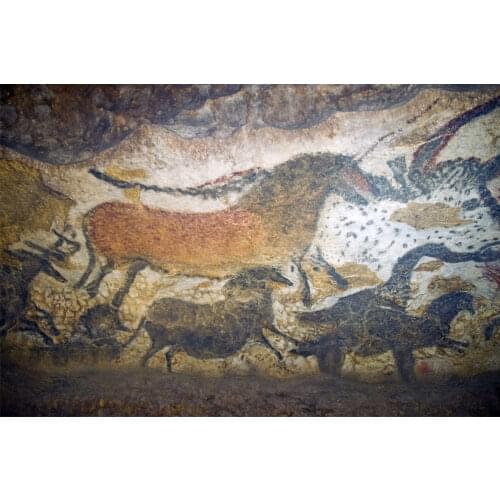 France Lascaux Cvae Paintings Bull and Horses Print Canvas Painitng Great 19 Thousand Years Ago Art Work for Home Wall Decor