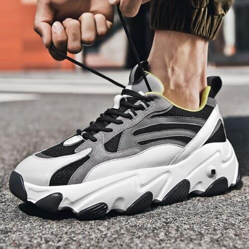 Summer Mens Casual Shoes Thick Bottom Increased Mesh Breathable High Quality Daddy Shoes Comfortable Height Increasing Sneakers