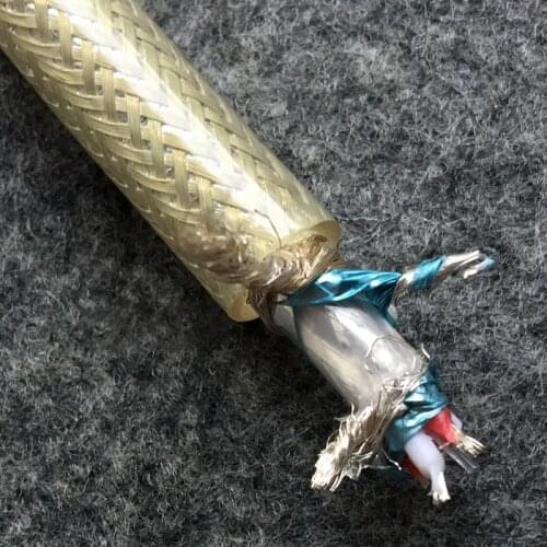 Copper Silver Cable for DIY HIFI Audio Rca Xlr Cable for DIY Amplifier CD Player Home Theater - (sell Per 1.0m)