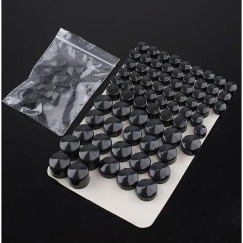 Motorcycle ABS Black Chrome Bolt Topper Cap Cover Head Bolt Cover For Harley Twin Cam Road King FLH 1999-2006