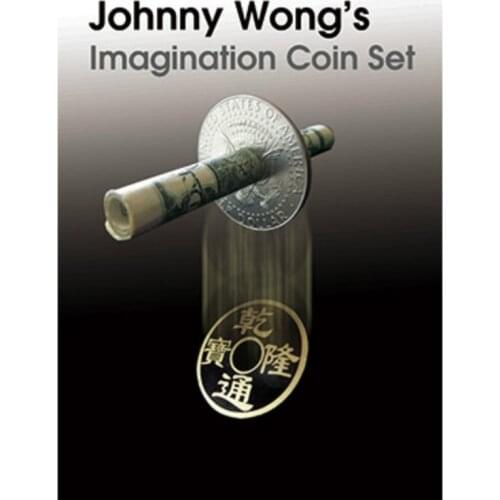 Imagination Coin Set (With DVD ) By Johnny Wong Gimmick Magic Tricks,Mentalism,Close Up Magic,Illusion,Props Magician Coin