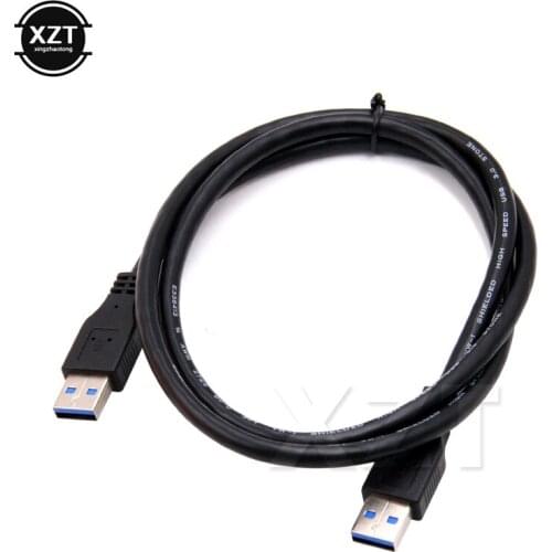 Newest USB3.0 Male To Male Cable 1m 1.5m USB 3.0 M/M Data Transfer Sync Cable whole