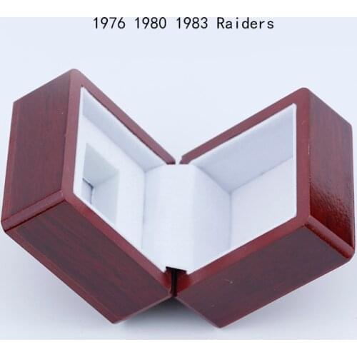 New arrival 3 Raiders Set Football Ring Jewelry Custom Designs With Display Case