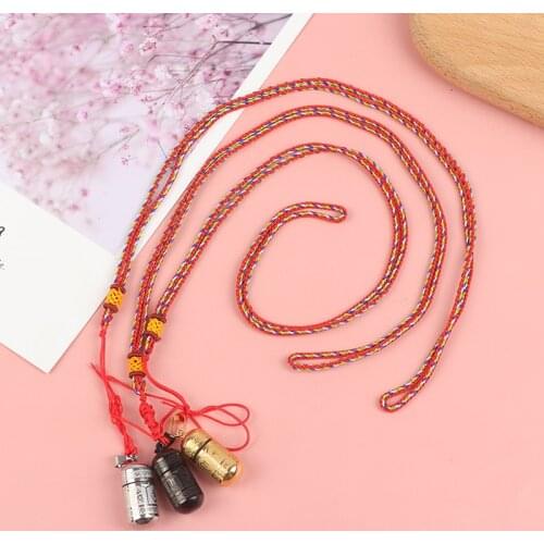 1PC Six Words Openable Necklace Women Men OM Mantra Prayer Wheel Mantra Bottle Urn Pendant Stainless Steel Jewelry Accessories