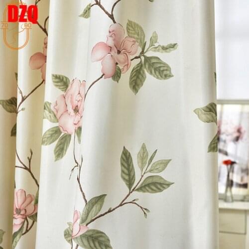American Garden Flower Curtain Gauze Curtains for Living Room Bedroom Balcony Curtain Floor-to-ceiling Window Bay Window