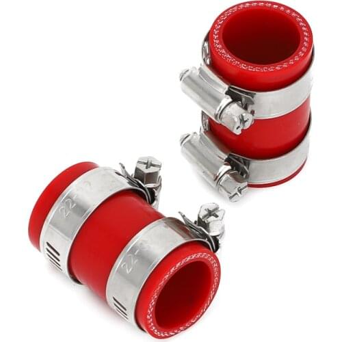 High Temperature Exhaust Pipe Seal Silicone with Clamps Assembly SH43304_X2 Connector Sealing for Yamaha Banshee 350 ATV Tools