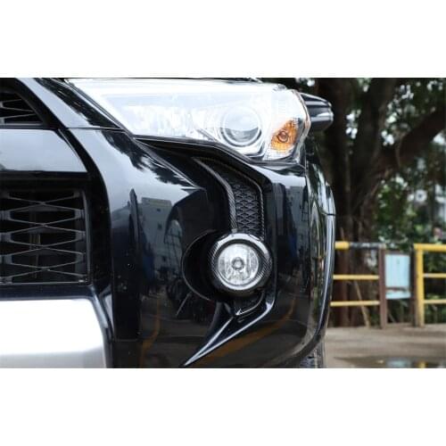 Front Fog Light Lamp Frame Cover Trim Sticker for Toyota 4Runner 2014+ SR5/TRD Pro Stylish Car Accessories Interior Decoration