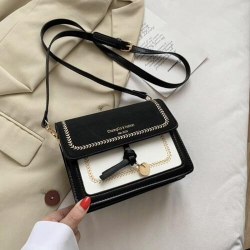 2021 summer new style shoulder bag fashion small square bag hit color small bag lady bag messenger bag mobile phone bag wallet