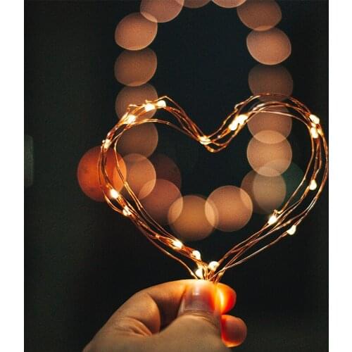 New 2M 3M 5M 10M Copper Wire LED String lights Holiday lighting Fairy Garland For Christmas Tree Wedding Party Decoration