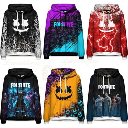 Fortnite Hoodie Men and Women Sudaderas Victory Royale Battle Game 3D Sweatshirt Children Kids Hero Tops Girls Boys Clothing