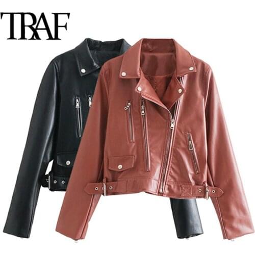 Женские косухи TRAF China At AliExpress