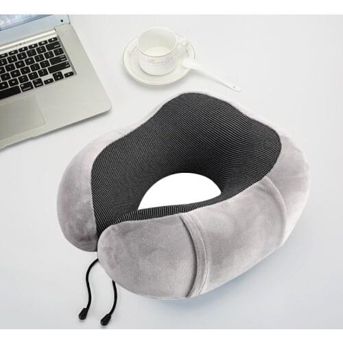 U Shaped Memory Foam Neck Pillows Soft Slow Rebound Cervical Healthcare Bedding Air and car Travel Pillow Drop Shipping