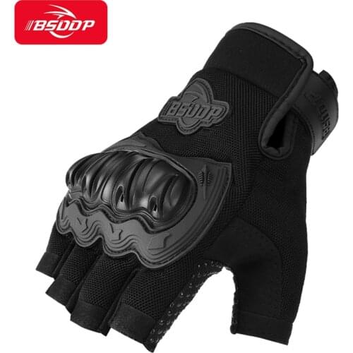 Universal Motorcycle Scooter ATV Racing Half Finger Gloves For YAMAHA XMAX200 XMAX250 XMAX300 XMAX400 TMAX530 TMAX500