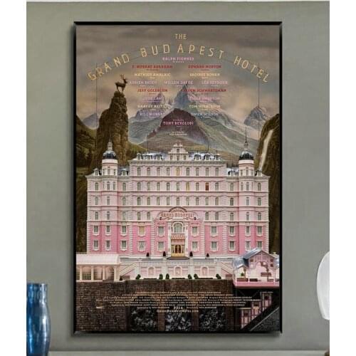 W299 THE GRAND BUDAPEST HOTEL FILM MOVIE Trend Beautiful Fashion Silk Fabric Wall Poster Art Decor Sticker Bright