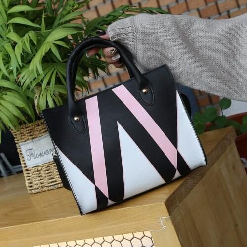2021 Style Triangular Printed Saffiano Bag Womens Fashion Korean-style Portable Shoulder Bag Cross-body WOMENS Bag Hot Selling